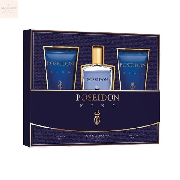 Aire De Sevilla Poseidon King Men Eau De Toilette Spray 150ml Set 3 Pieces - Jag Couture Beauty