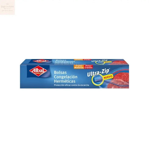 Albal Ultra-Zip Freezing Bag 2 Sizes 20 Units Jag Couture Beauty