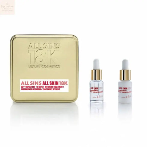 All Sins 18k All Skin Efg Oxygen 15 Days Intensive Treatment Set 2 Pieces Jag Couture Beauty