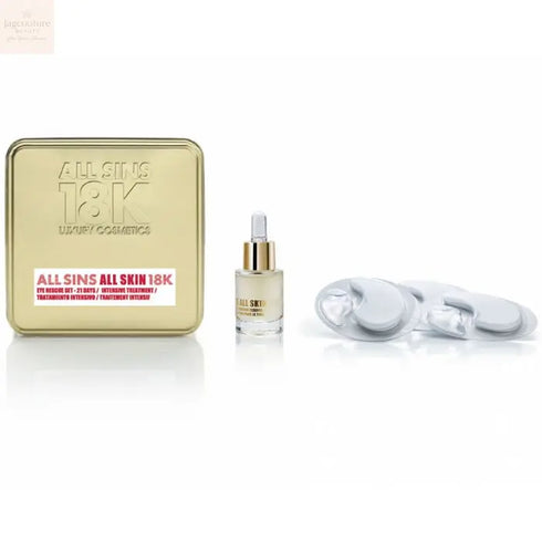 All Sins 18k All Skin Eye Rescue 21 Days Intensive Treatment Set 2 Pieces Jag Couture Beauty