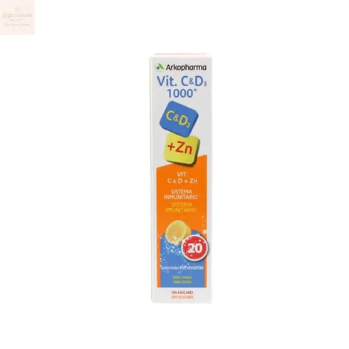 Arkopharma Vitamin C and D3 1000mg 20 Tablets Jag Couture Beauty