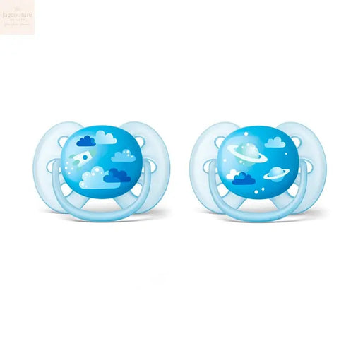 Avent Girl's Ultra Soft Deco Soother 6-18 Months 2U - Jag Couture Beauty