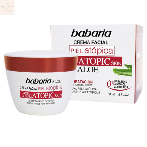 Babaria Aloe Vera Facial Cream Atopic Skin 0% 50ml Jag Couture Beauty