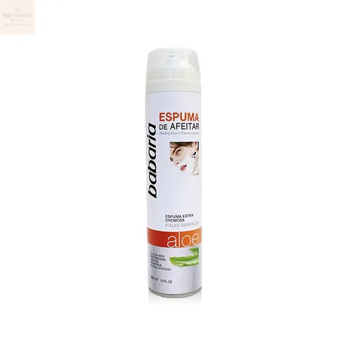 Babaria Aloe Vera Shaving Foam Sensitive Skin 300ml - Jag Couture Beauty