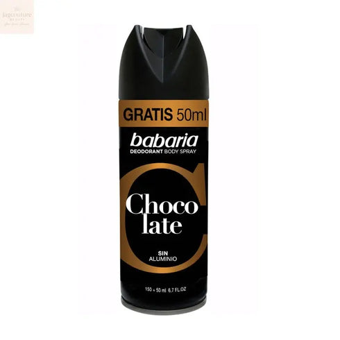 Babaria Chocolate Deodorant Spray 200ml Jag Couture Beauty