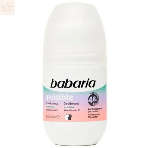 Babaria Invisible Deodorant Roll On 50ml Jag Couture Beauty