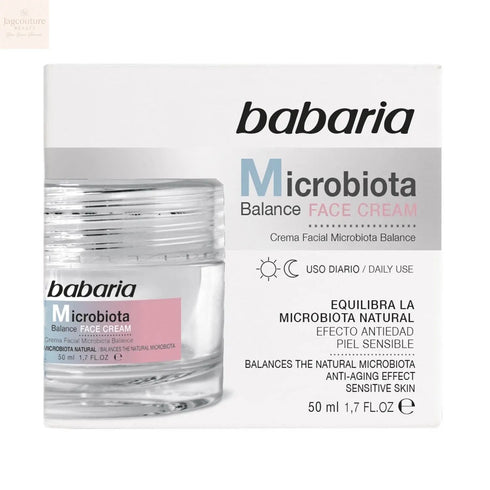 Babaria Microbiota Balance Crema Facial Uso Diario Piel Sensible 50ml Jag Couture Beauty