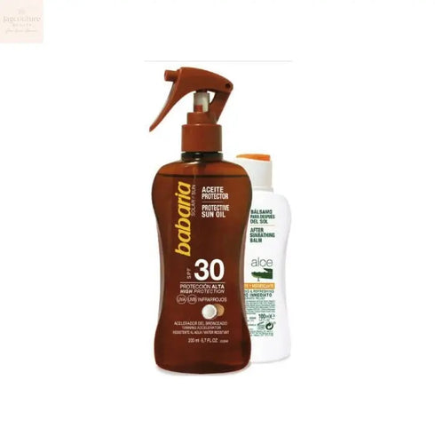 Babaria Sun Protective Sun Oil Spf30 Spray 200ml Set 2 Pieces Jag Couture Beauty
