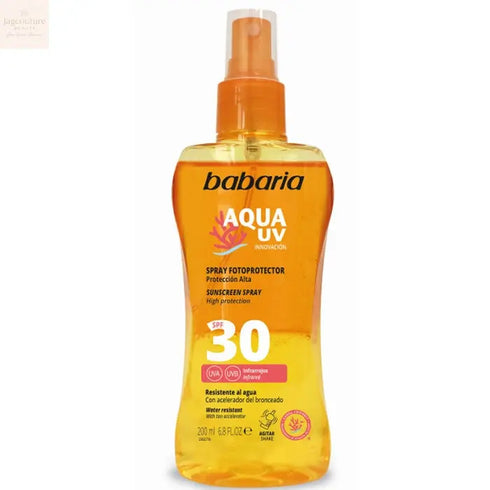 Babaria Sun Sunscreen Biphasic Spf30 Spray 200ml Jag Couture Beauty