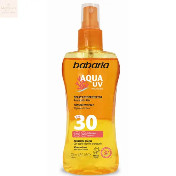 Babaria Sun Sunscreen Biphasic Spf30 Spray 200ml Jag Couture Beauty