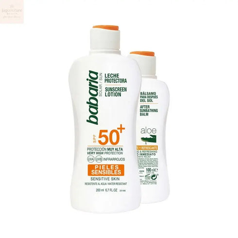 Babaria Sun Sunscreen Lotion Spf50 Plus 200ml Set 2 Pieces Jag Couture Beauty