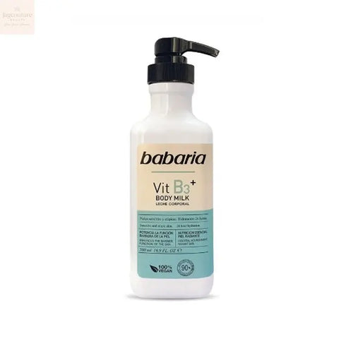 Babaria Vitamin B3 Body Milk 500ml - Jag Couture Beauty