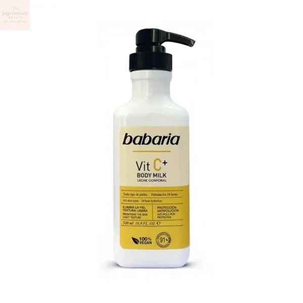 Babaria Vitamin C Body Milk 500ml - Jag Couture Beauty