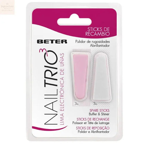 Beter Nail Trio Spare Sticks Electronic File Jag Couture Beauty