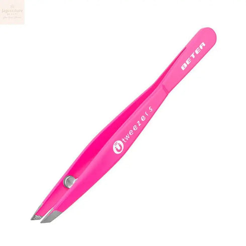 Beter Tweezers Magnetic Slanted Tip Pink - Jag Couture Beauty