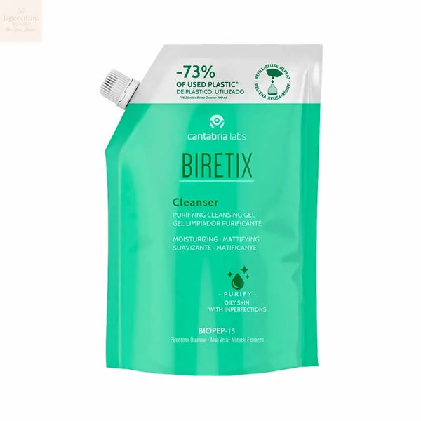 Biretix Cleanser Purifing Cleansing Gel Refill 400ml - Jag Couture Beauty
