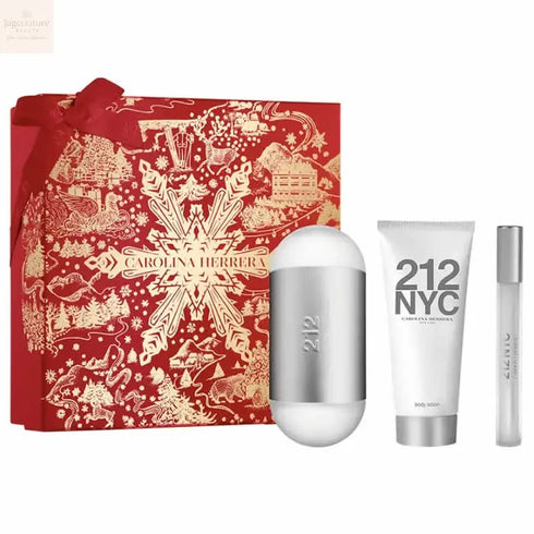 Carolina Herrera 212 Nyc Eau De Toilette Spray 100ml Set 3 Pieces Jag Couture Beauty