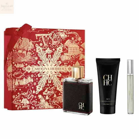 Carolina Herrera Ch Men Eau De Toilette Spray 100ml Set 3 Pieces Jag Couture Beauty