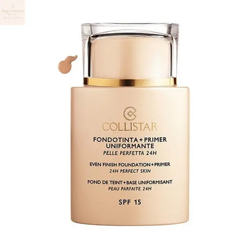 Collistar Even Finish Foundation Plus Primer 24h Perfect Skin Spf15 05 Amber 35ml - Jag Couture Beauty