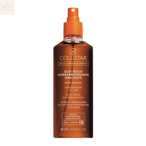 Collistar Super Tanning Dry Oil Water Resistant Spf15 200ml Jag Couture Beauty