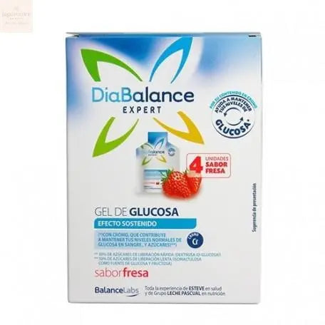 Diabalance Expert Glucose Gel Sustained Effect Strawberry 4 Sachets Jag Couture Beauty