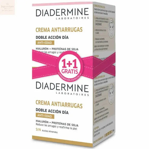 Diadermine Double Action Anti Wrinkle Day Cream 50ml Set 2 Pieces Jag Couture Beauty