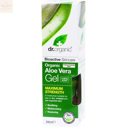 Dr Organic Aloe Vera Gel Maximum Strength 200ml - Jag Couture Beauty