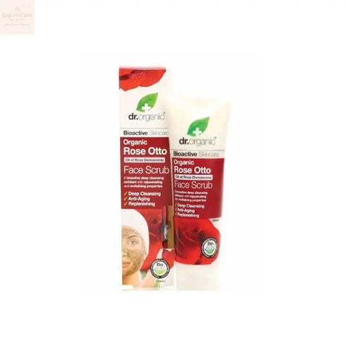 Dr Organic Rose Otto Face Scrub 125ml Jag Couture Beauty