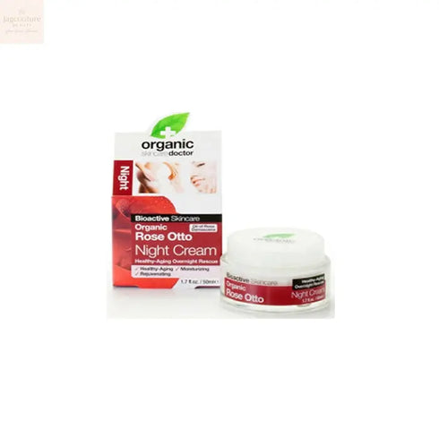 Dr Organic Rose Otto Night Cream 50ml Jag Couture Beauty