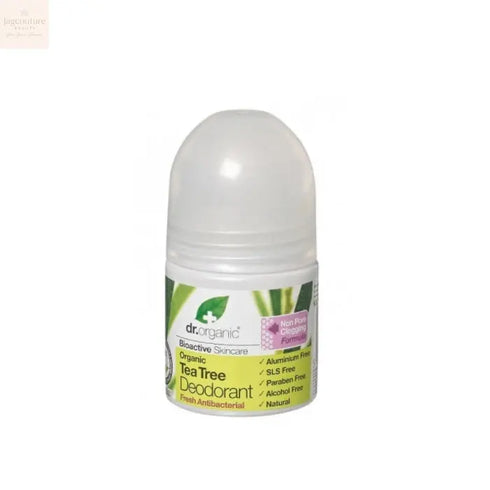 Dr Organic Tea Tree Deodorant Roll On 50ml - Jag Couture Beauty