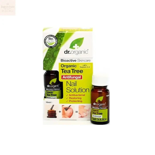 Dr Organic Tea Tree Nail Solution 10ml - Jag Couture Beauty