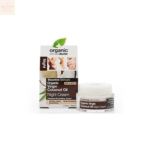 Dr Organic Virgin Coconut Oil Night Cream 50ml Jag Couture Beauty