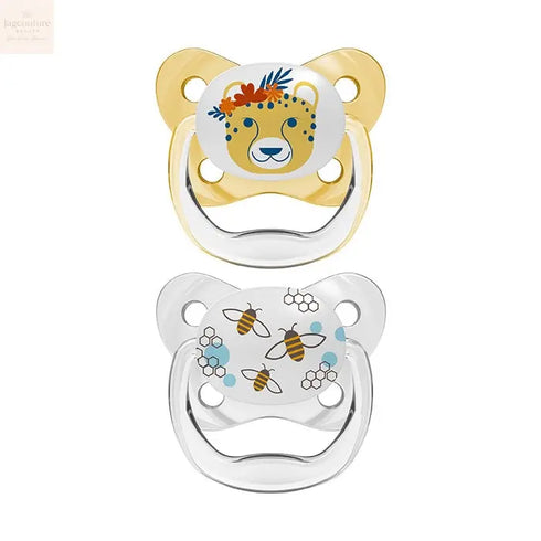 Dr. Brown's Chupete Prevent Butterfly Yellow Sice 2 6-18M Jag Couture Beauty