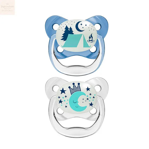 Dr. Brown's Prevent Nocturne Pacifier Blue T/2 6-18M Jag Couture Beauty