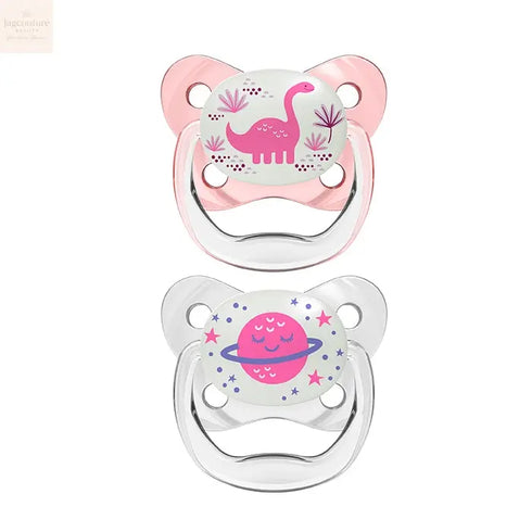 Dr. Brown's Prevent Nocturne Pacifier Pink T/2 6-18M Jag Couture Beauty
