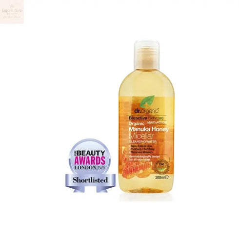 Dr. Organic Manuka Honey Micellar Cleansing Water 200ml - Jag Couture Beauty