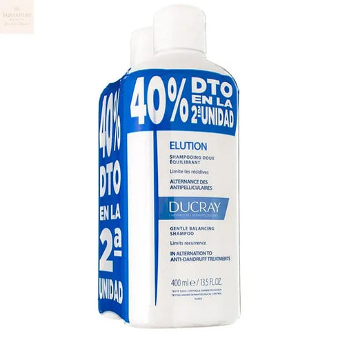Ducray Elution Shampoo 2x400ml Jag Couture Beauty