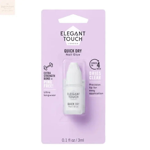 Elegant Touch Quick Dry Nail Glue 5 Seconds Jag Couture Beauty