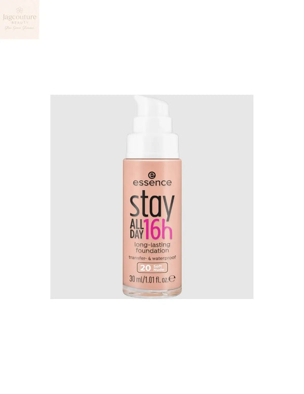Essence Cosmetics Stay All Day 16h Long-Lasting Maquillaje 20-Soft Nude 30ml Jag Couture Beauty