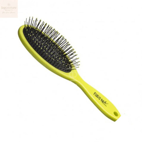 Eurostil Oval Cepillo Mediano Verde Fluor 1un Jag Couture Beauty