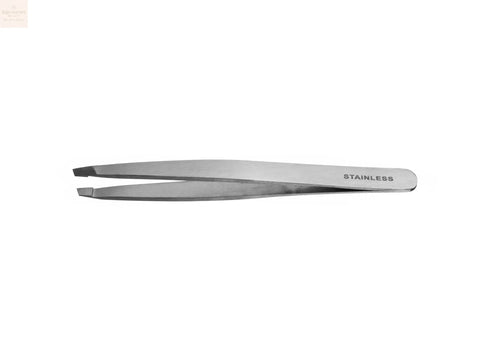 Eurostil Pinza Depilar Inoxidable Punta Oblicua 9,5 Cm Jag Couture Beauty
