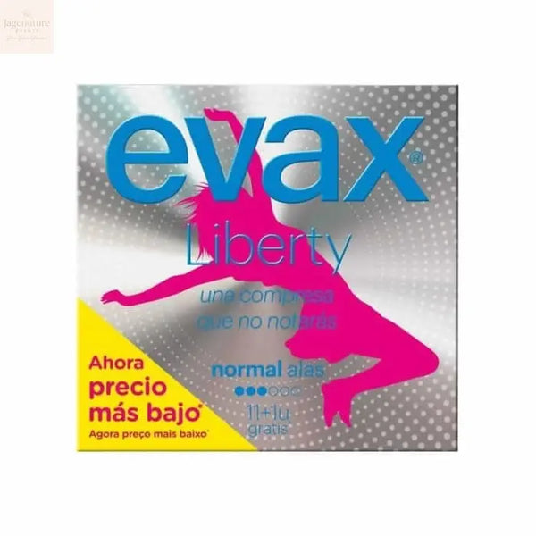 Evax Liberty Normal With Wings Sanitary Towels 12 Units Jag Couture Beauty