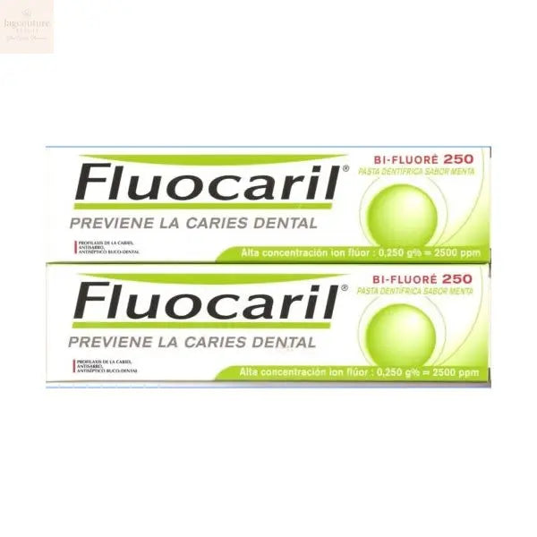 Fluocaril Pasta Dentífrica Sabor Menta Prevención Caries 2x125ml Jag Couture Beauty