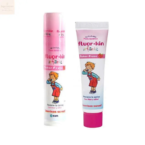 Fluor Kin Childish Toothpaste Strawberry Flavor 150ml - Jag Couture Beauty