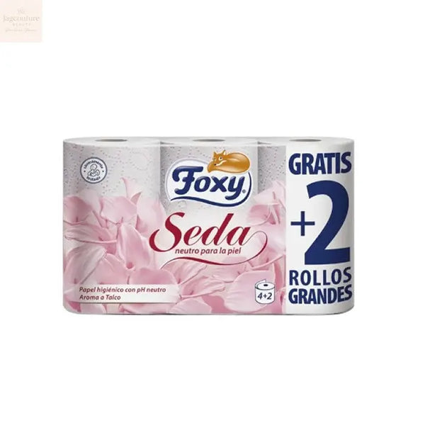 Foxy Silk Toilet Paper 3 Layers 4 + 2 Rolls - Jag Couture Beauty