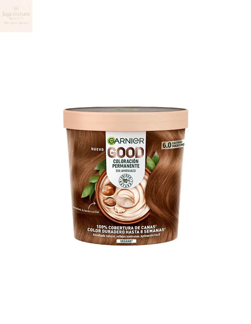 Garnier Good Coloración Permanente 6,0 Castaño Mocaccino 1 U - Jag Couture Beauty