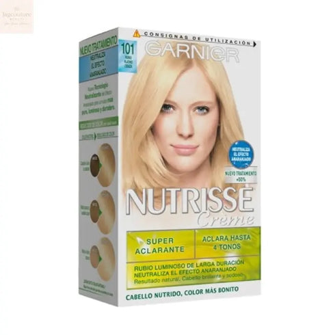 Garnier Nutrisse Crème Nourishing Color 101 Platinum Ash Blonde - Jag Couture Beauty