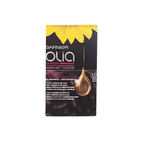 Garnier Olia Permanent Coloring 1,0 Black Ebony Jag Couture Beauty