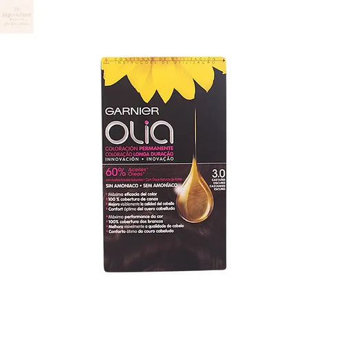 Garnier Olia Permanent Coloring 3,0 Dark Brown Jag Couture Beauty