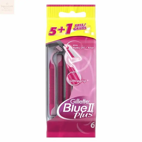 Gillette Blue II Plus 5 + 1 Units - Jag Couture Beauty